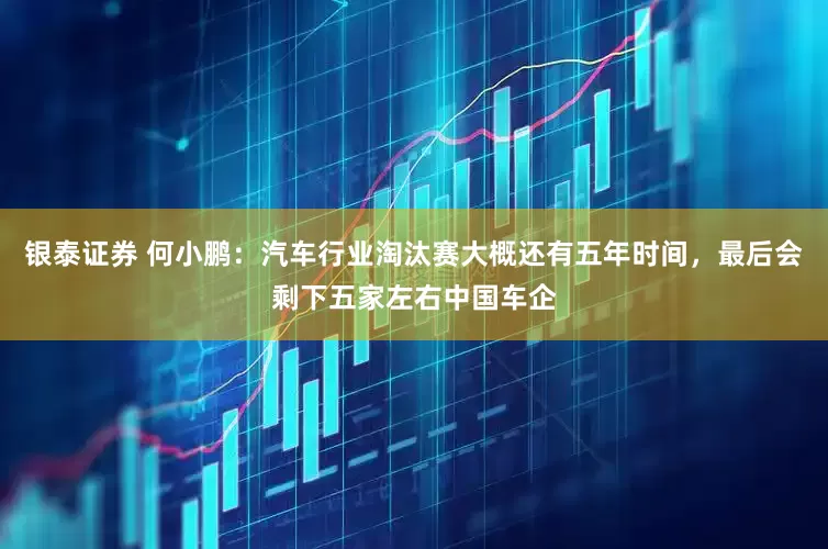 银泰证券 何小鹏：汽车行业淘汰赛大概还有五年时间，最后会剩下五家左右中国车企