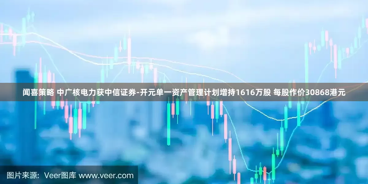 闻喜策略 中广核电力获中信证券-开元单一资产管理计划增持1616万股 每股作价30868港元