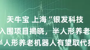 天牛宝 上海“银发科技伙伴计划”入围项目揭晓，半人形养老机器人有望取代护工