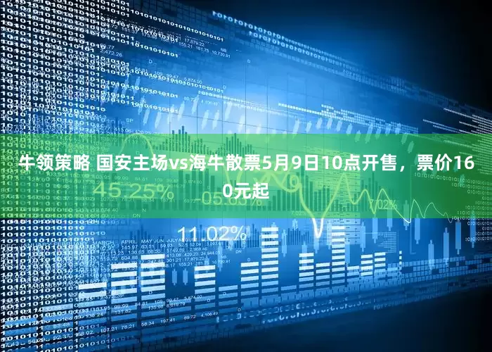 牛领策略 国安主场vs海牛散票5月9日10点开售，票价160元起